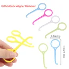 Ортодонтические зубные скобы 5 цветов, невидимые съемные скобы для удаления зубов, прозрачный инструмент для выравнивания