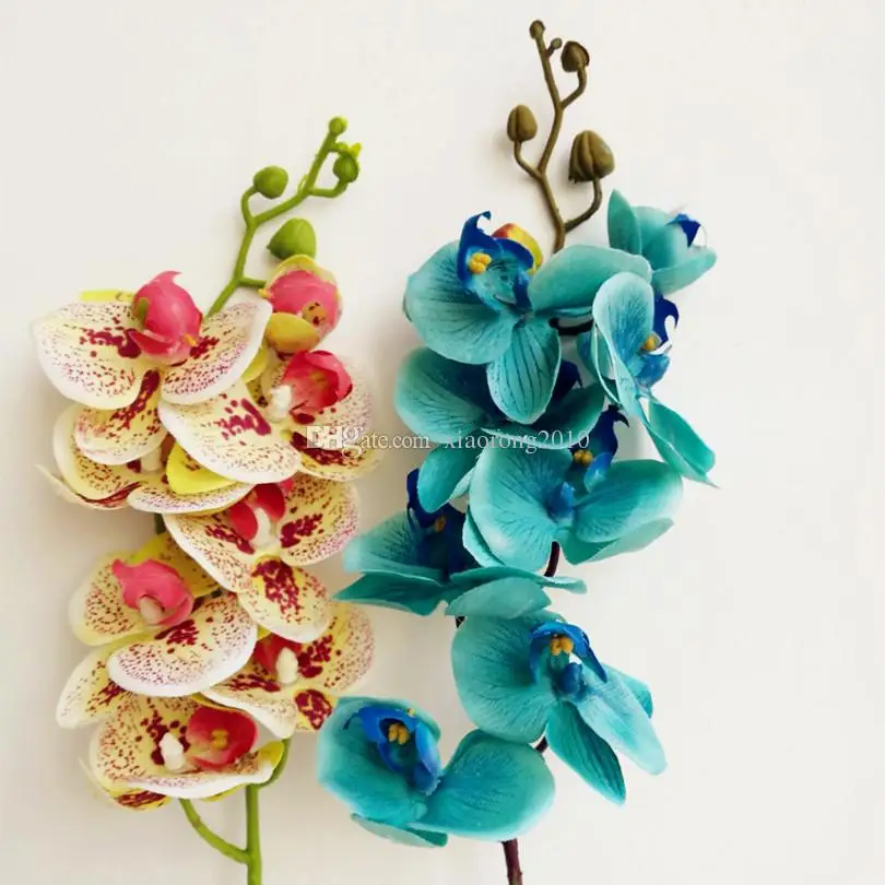 Поддельная бабочка Орхидея 73 см/20 74 &quotДлина белый/зеленый/Фиолетовый