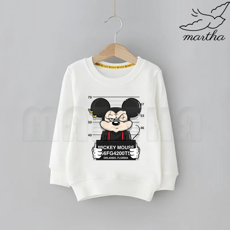 Детская модная толстовка с капюшоном изображением Микки Мауса и забавной собаки