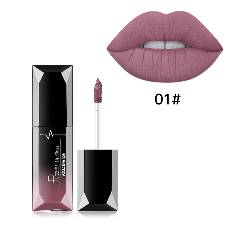 1 шт. 21 Цвета Красота матовый блеск для губ Длительное Действие увлажняющий