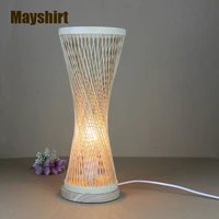 traditional bamboo table lamps for living room bedroom bedside home decor kitchen bathroom dining room modern led light fixtures