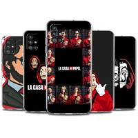 tpu case for samsung a51 a12 a21s a71 funda for galaxy a31 a52 a32 a02s a11 a72 a41 soft phone capas la casa de papel