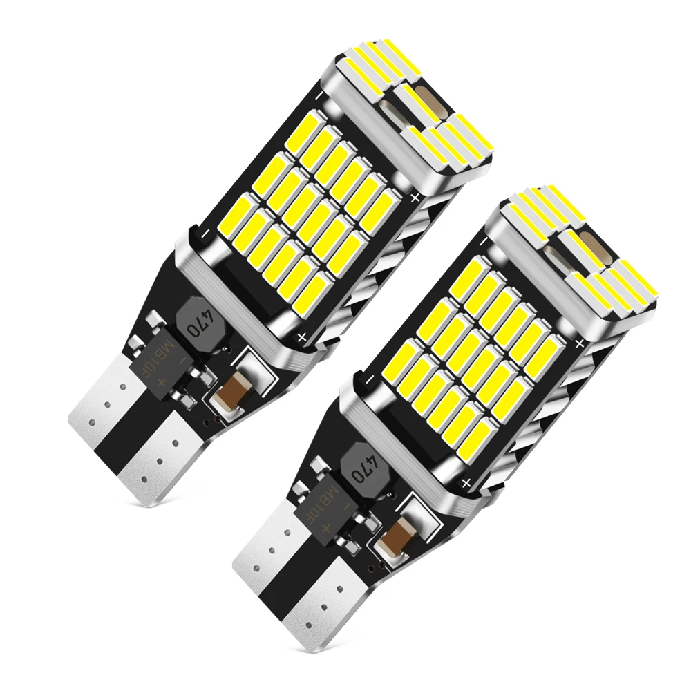 2pcs W16W T15 T16 LED Bulbs Canbus Error Free Backup Reverse Lights 921 912 Car Reversing Lamp Xenon White | Автомобили и