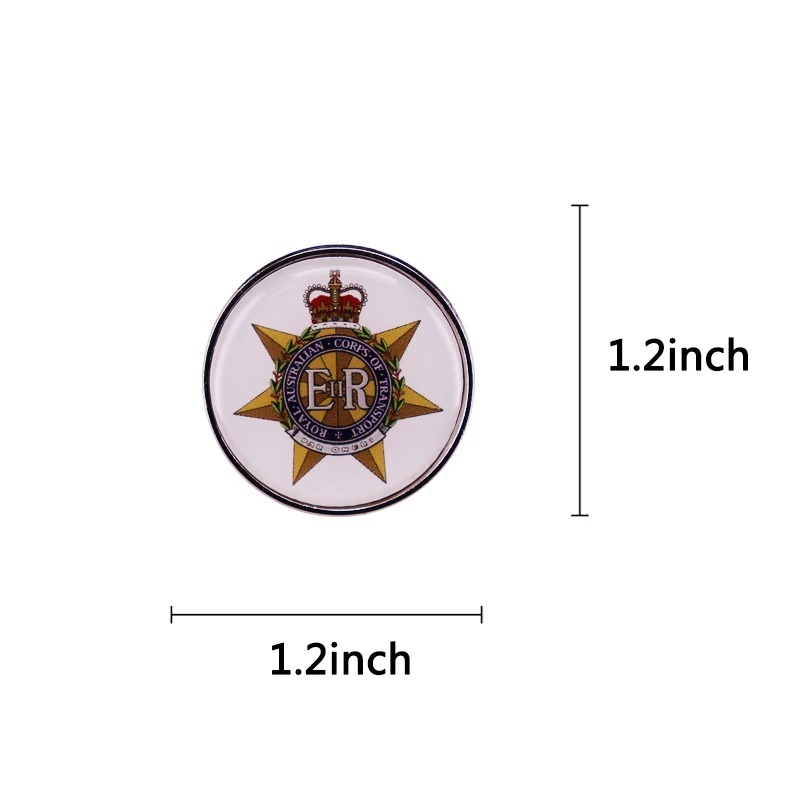 Значок с короной и звездами Королевский австралийский корпус транспорта |