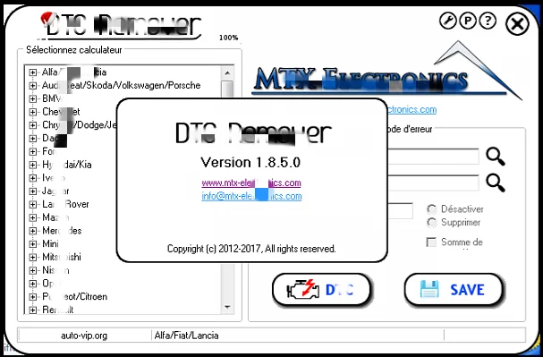 Инструмент для удаления DTC 2021 KESS KTAG FGTECH OBD2 программное обеспечение MTX Remover 1.8.5.0 с