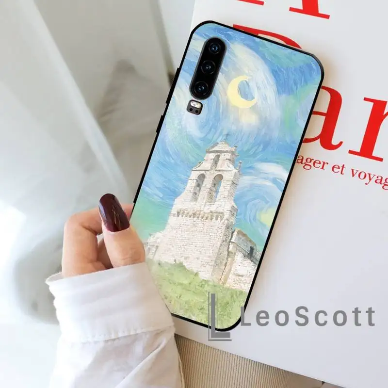 

Beautiful oil painting illustration Phone Case For Huawei P9 P10 P20 P30 Pro Lite smart Mate 10 Lite 20 Y5 Y6 Y7 2018 2019