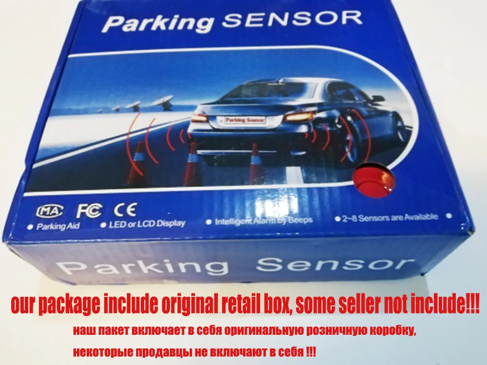 Автомобильный парковочный датчик 12 В с 4 датчиками s автомобильная обратная и