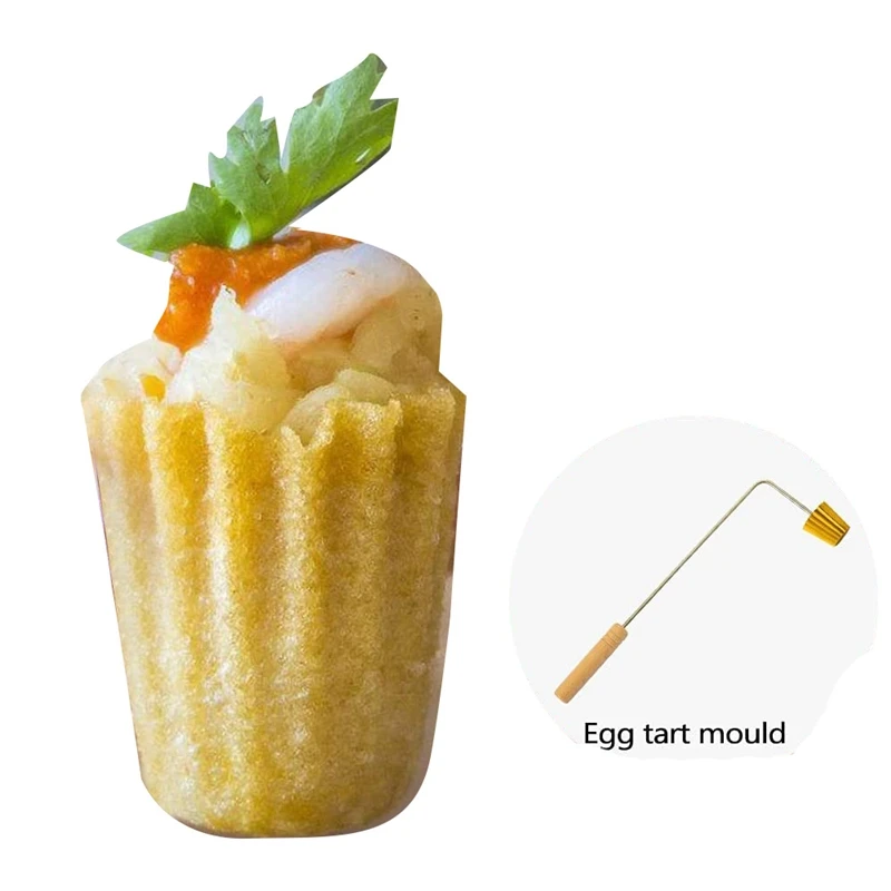 

Malaysian Pie Tee Maker Nyonya Top Hats Mold for Baking Egg Tart Mould Reusable Fried Snack Tool Kitchen Bakeware Gadget