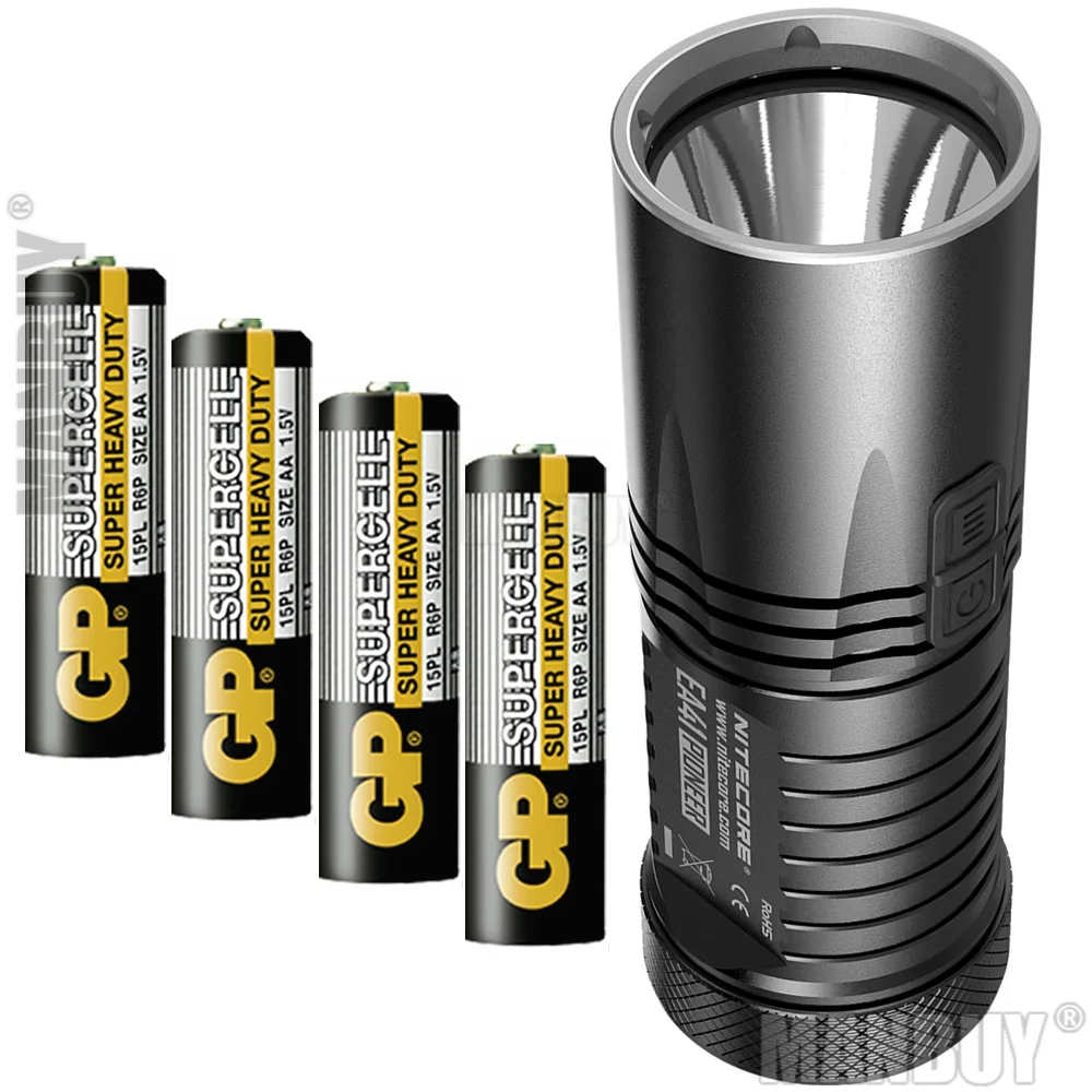 2021 NITECORE открытый EA41 с 4xAA батареей 1020 люмен CREE XML2 U2 светодиодный фонарик Кемпинг