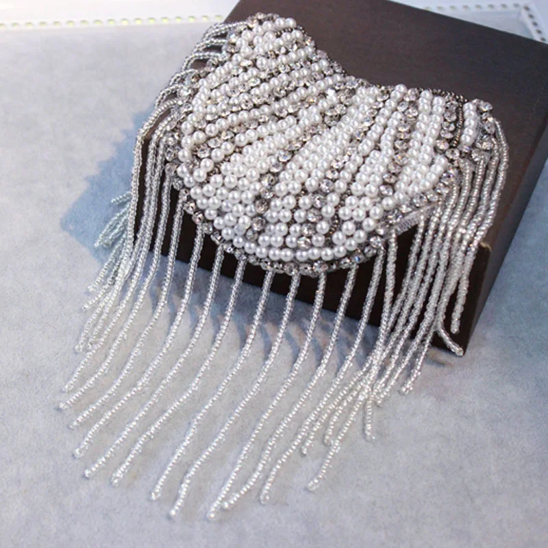 Эполеты с жемчужными кисточками эполеты ручной работы кисточки бусинами на