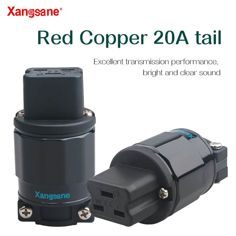 

XangsanF-22 1 шт. 20A IEC C19 разъем для динамика разъем питания из чистой меди с позолоченным Hi-Fi переменным током
