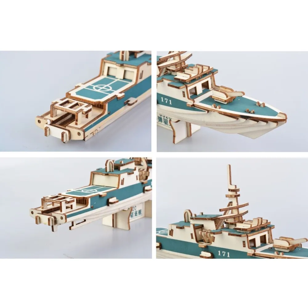 Набор для сборки сделай сам 3D деревянные игрушки 052C & 052D разрушитель деревянная