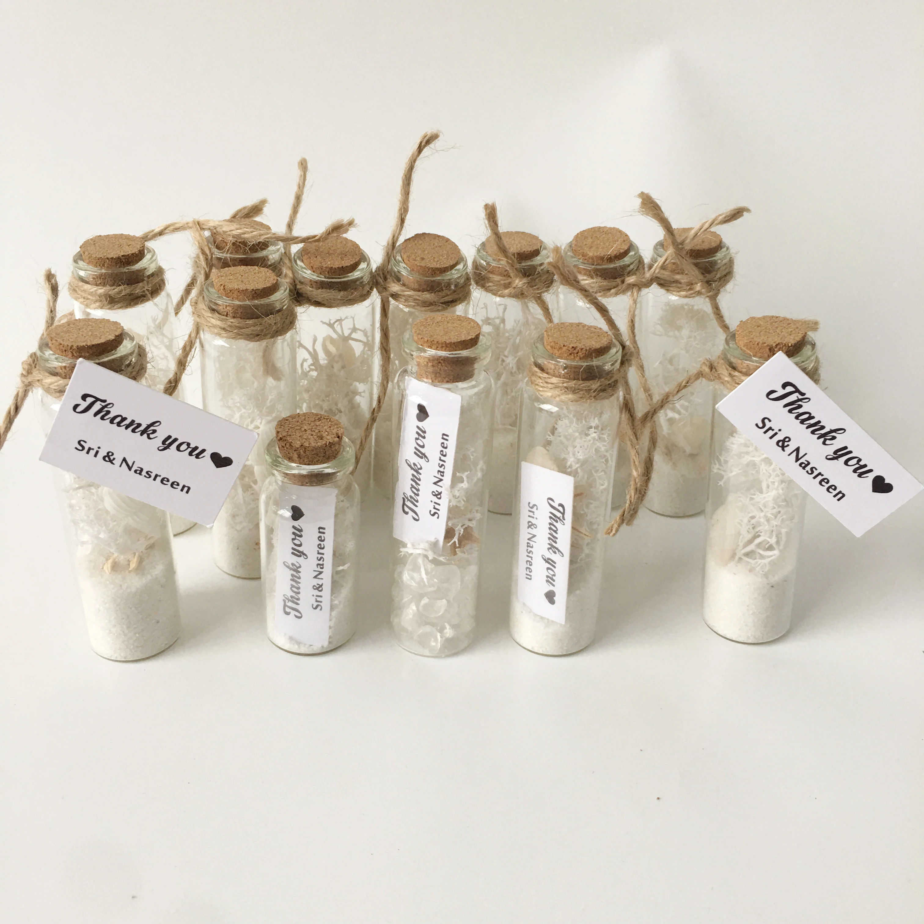 10 шт. пользовательское имя пляж тема Свадьба сообщение в бутылке вы будете