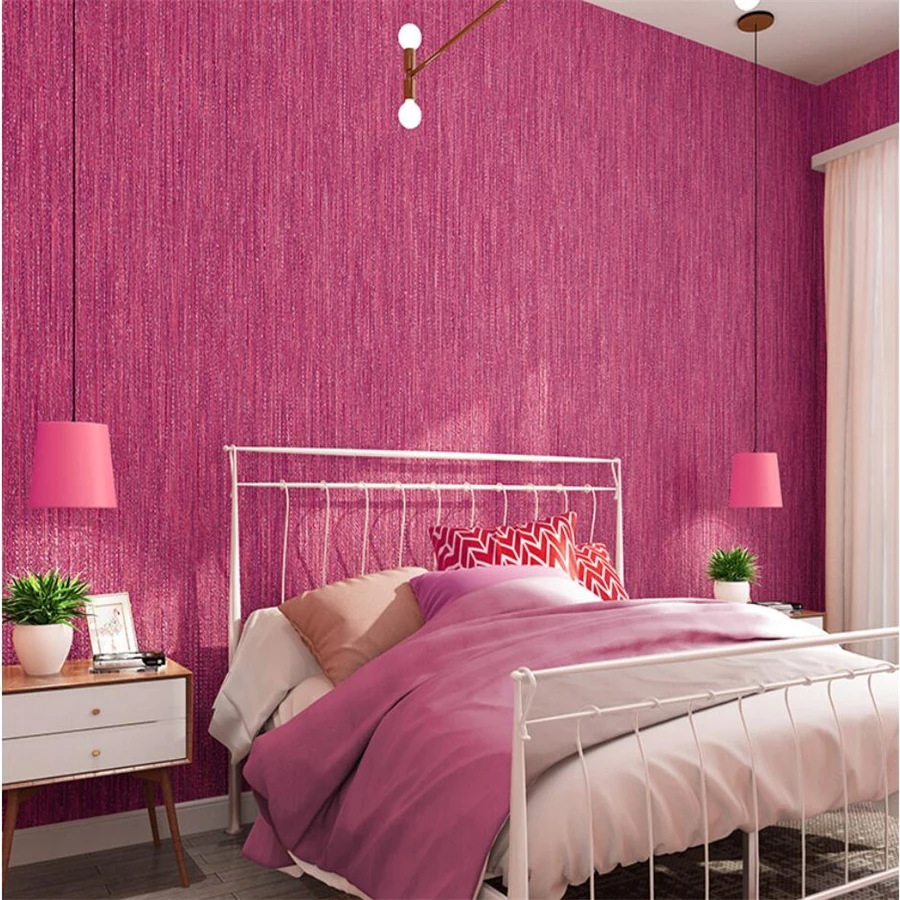 Wellyu современные минималистичные чистые пигментированные цветные льняные обои