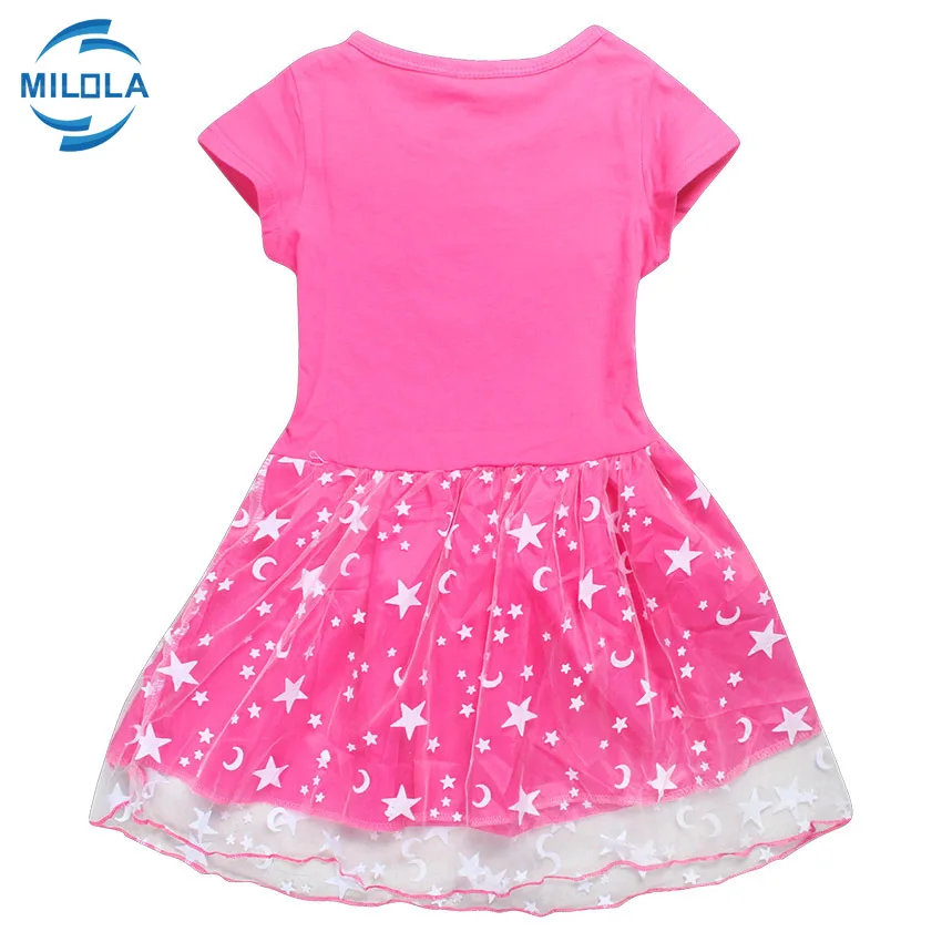 Летнее Хлопковое платье для девочек с принтом Холодное сердце | Детская одежда и