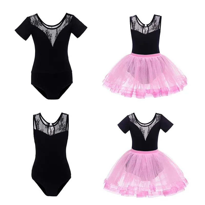 Детское дышащее и удобное модное Сетчатое платье с короткими рукавами кружевным