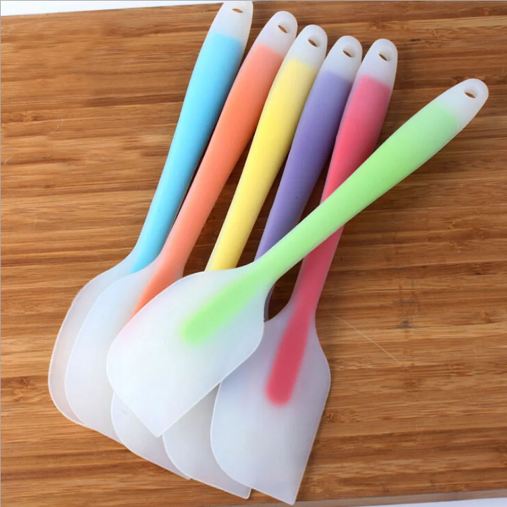 

1PC Large FDA Silicone Pastry Spatula Cake Cream Butter 20.8cm Silicon Spatula 6 Colors