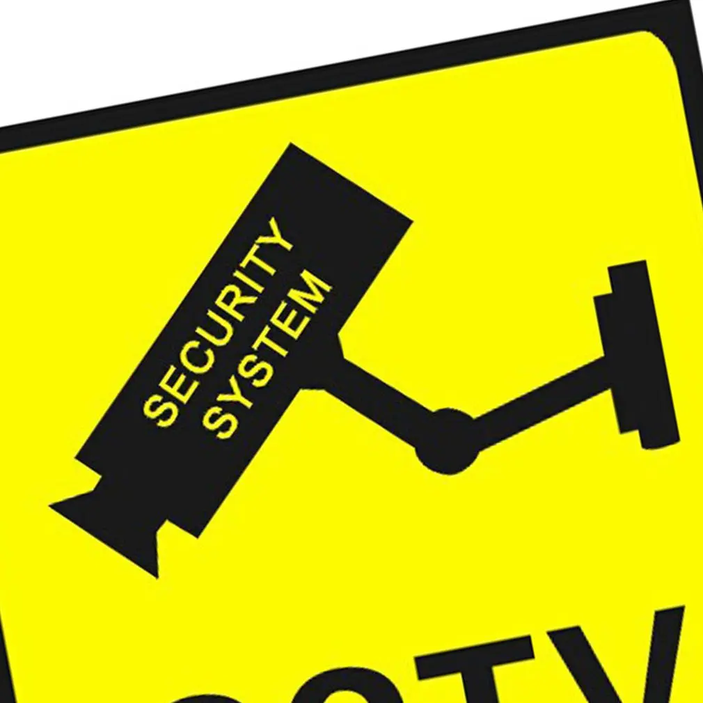 Квадратный CCTV камеры видеонаблюдения 24 часа монитор Камера Предупреждение