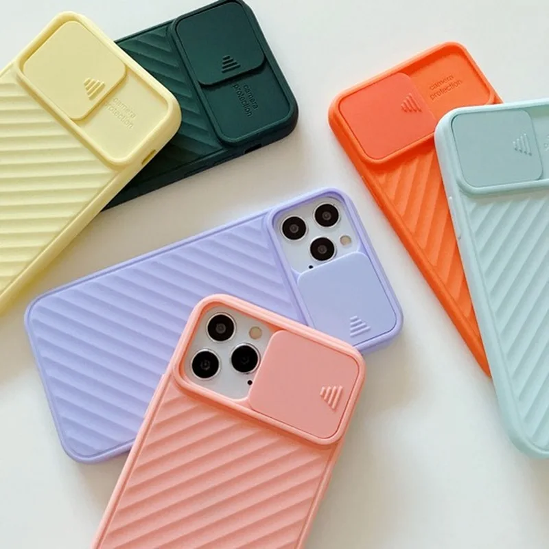 

Camera Lens Protection Phone Case on For IPhone 11 12 Pro Max 6 6s 7 8 Plus Xr XsMax X Xs SE 2020 12 Color Candy Soft Back Cover