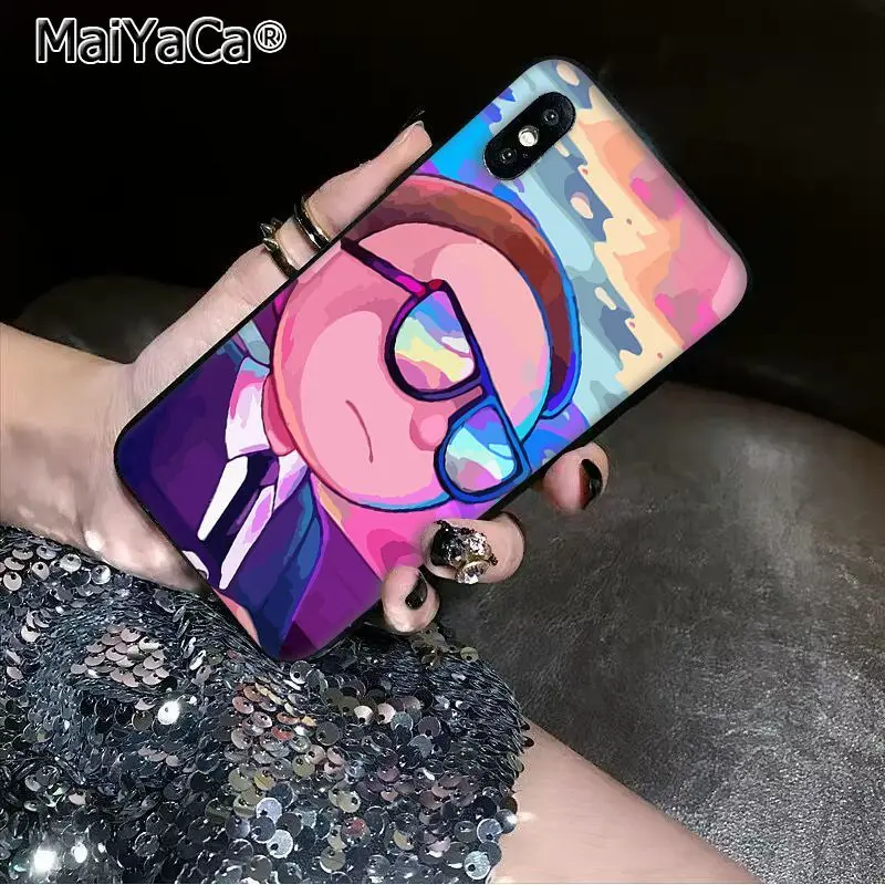 MaiYaCa Мягкий ТПУ силиконовый роскошный телефон мультфильм мариновка Рик и Морти для Apple iPhone11 pro 7 8 66S Plus X XS MAX 55S SE XR - Цвет: A23