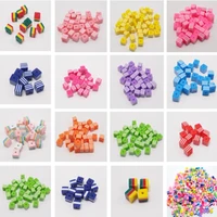 resin color stripe straight hole square beads diy necklace and bracelet accessories home decorations 8mm20pcs