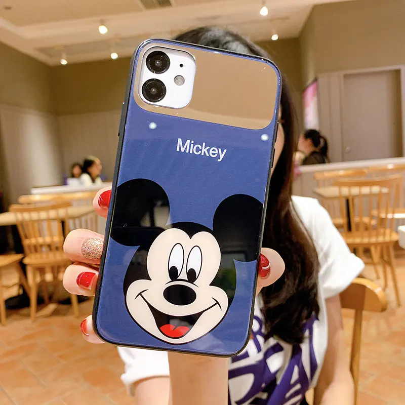 

Disney Mickey Mirror Phone Case for IPhone 7/8 /7plus/8plus/11pro/11promax/11 Cartoon Cute Phone Cover