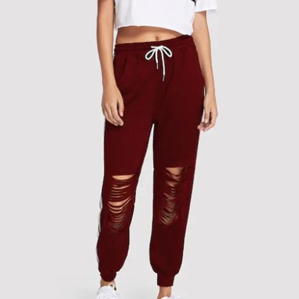 Sweatpants Summer Women's Hollow Out Workout Leggings Fitness Sports Running Yoga Athletic Pants Loose Casual Trouser Streetwear |