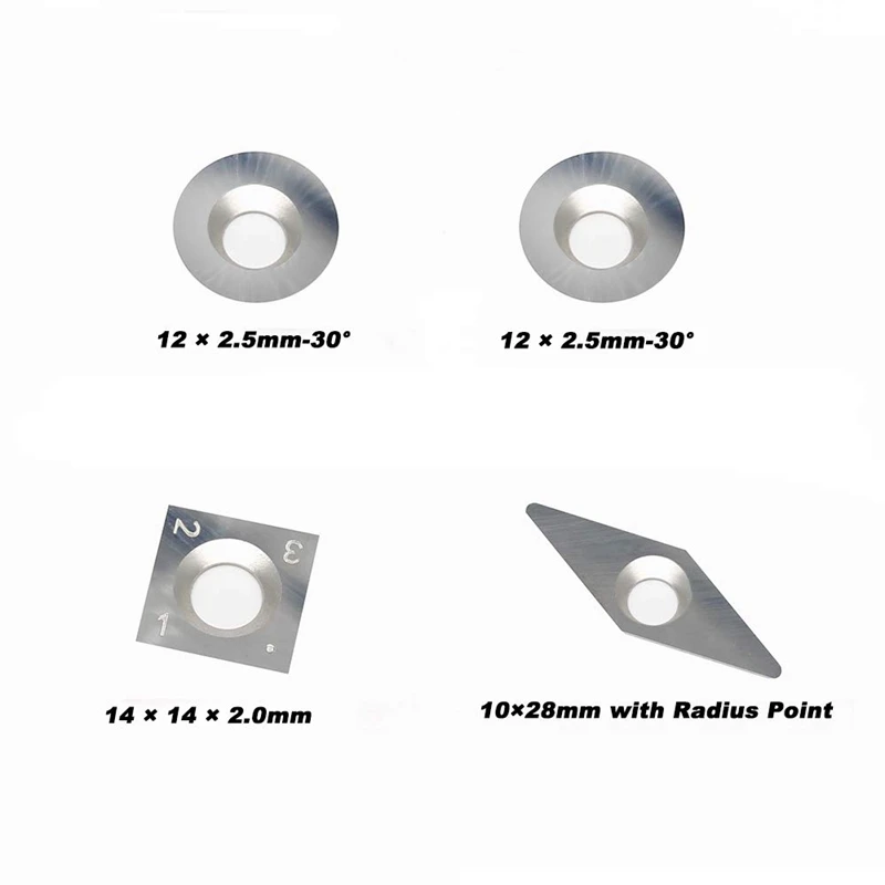 

Wood Turning Tool Set Carbide Tipped Lathe Finisher/Rougher/Detailer/Hollower Tool Set(4Pcs Bar+1Pcs Handle+1Pcs Wrench) with Ro