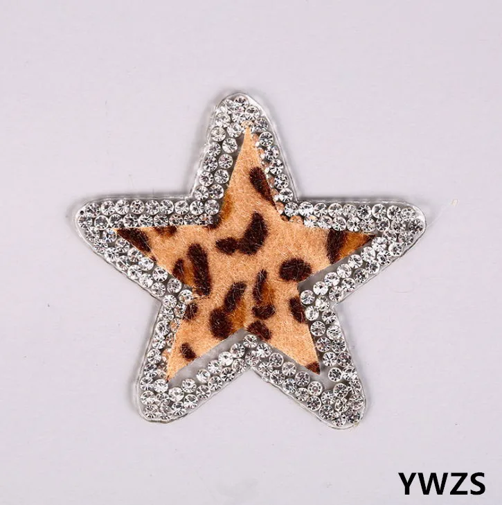 

New arrival 15 pcs Fabric cloth Rhinestones iron on patches DIY Hotfix Motif Applique garment bag patch bag decor accessory