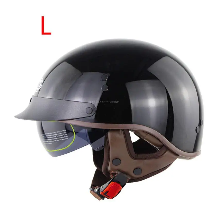 

Motorcycle Helmet Retro Motorcycle Helmet Moto Helmet Scooter Vintage ABS Half Face Biker Motorbike Moto Helmet