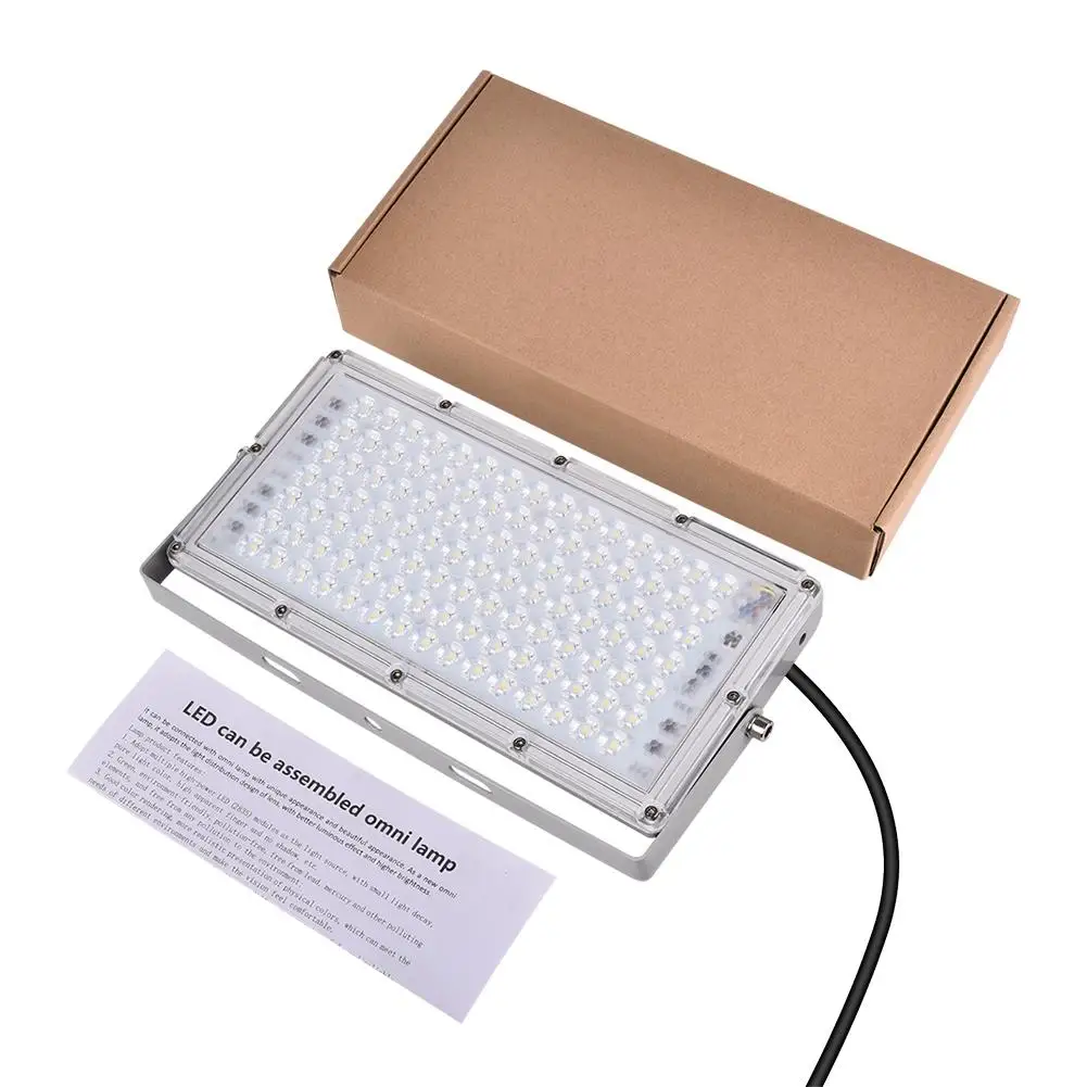 

100W/ 200W LED Flood Light Ultra-thin IP65 Waterproof Good Heat Radiation Module Luminaire for Courtyard Garden Stadium Garage