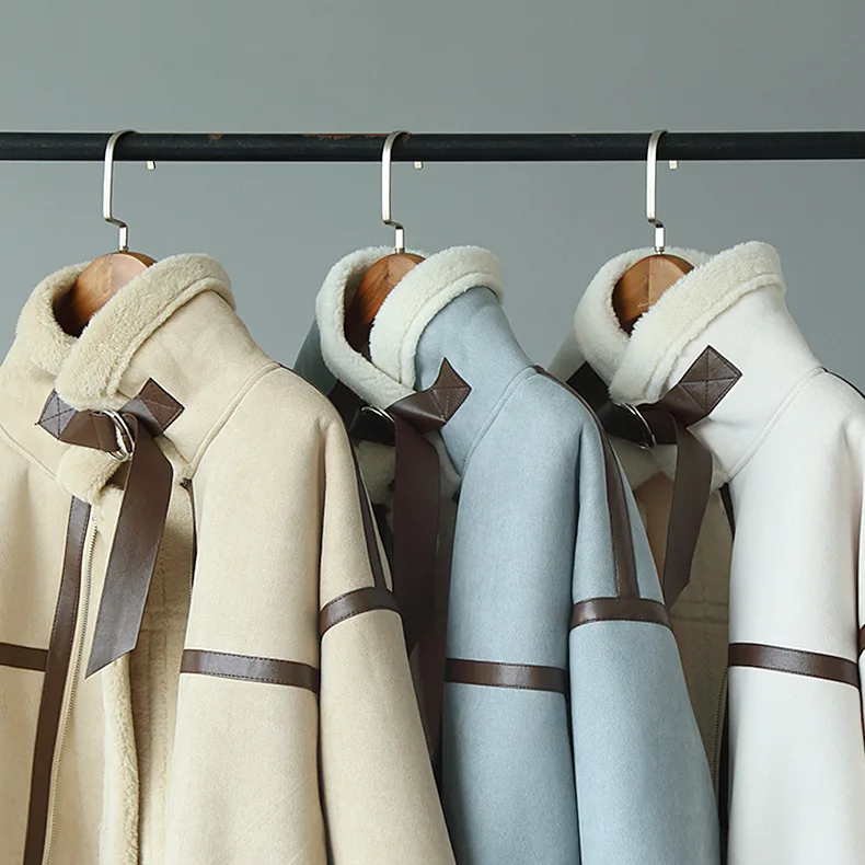 MONMOIRA пальто из овечьей шерсти и замши женские зимние толстые уличные куртки