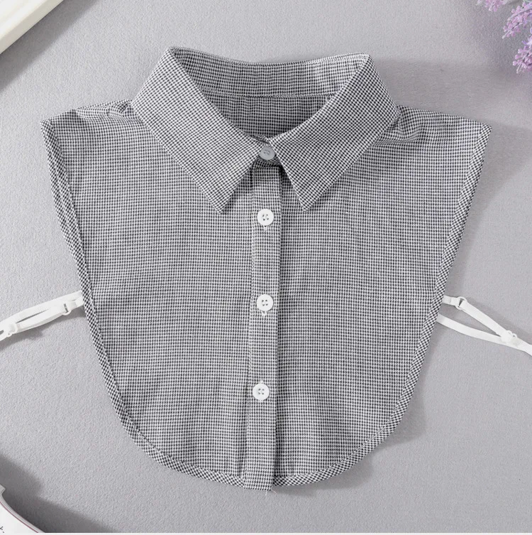 

New 2021 Lapel Fake Collars for Women Detachable Shirt Collar for Sweater Blouse Tops Solid Color False Collars Neckwear Tie