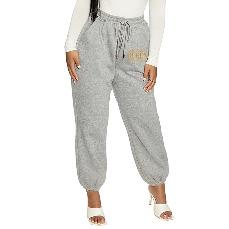 

Women Sweatpants Print Hip Hop Beam Pant Elastic Waist Spring Autumn Harem Pants Fitness Sport Long Pants 2021