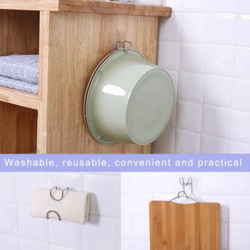 Умывальник вешалка крючок для ванной Кухня бассейна многоразовые крючки