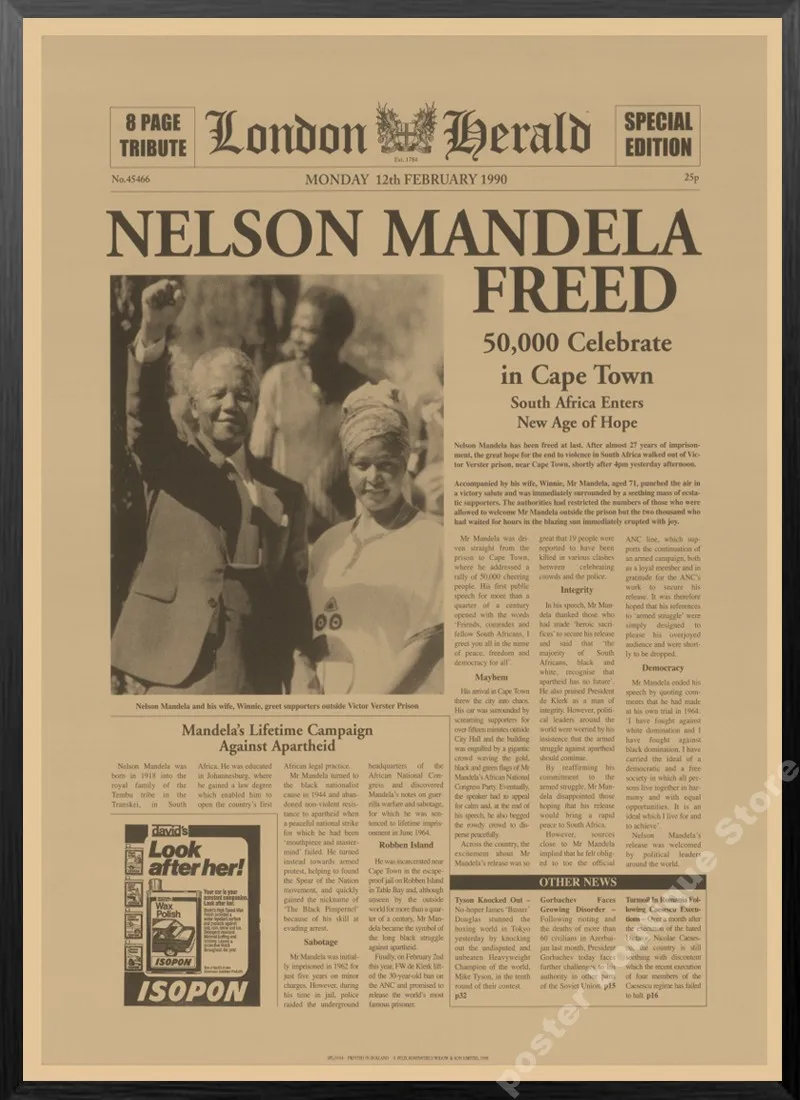 Ретро плакат Нью-Йорк Таймс газета плакат/ежедневные новости/старые газетные