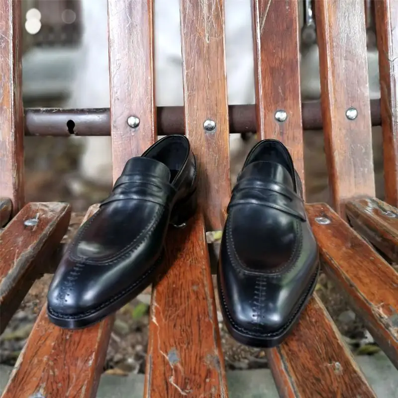 Sipriks мужские мокасины из натуральной кожи итальянская обувь на заказ Goodyear
