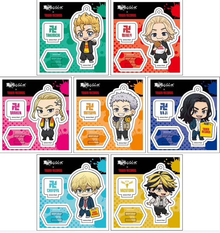 

Anime Tokyo Revengers Sano Manjiro Hanagaki Takemichi Double Plug Acrylic Cute Small Stand Figure Model Plate Display Table Toy