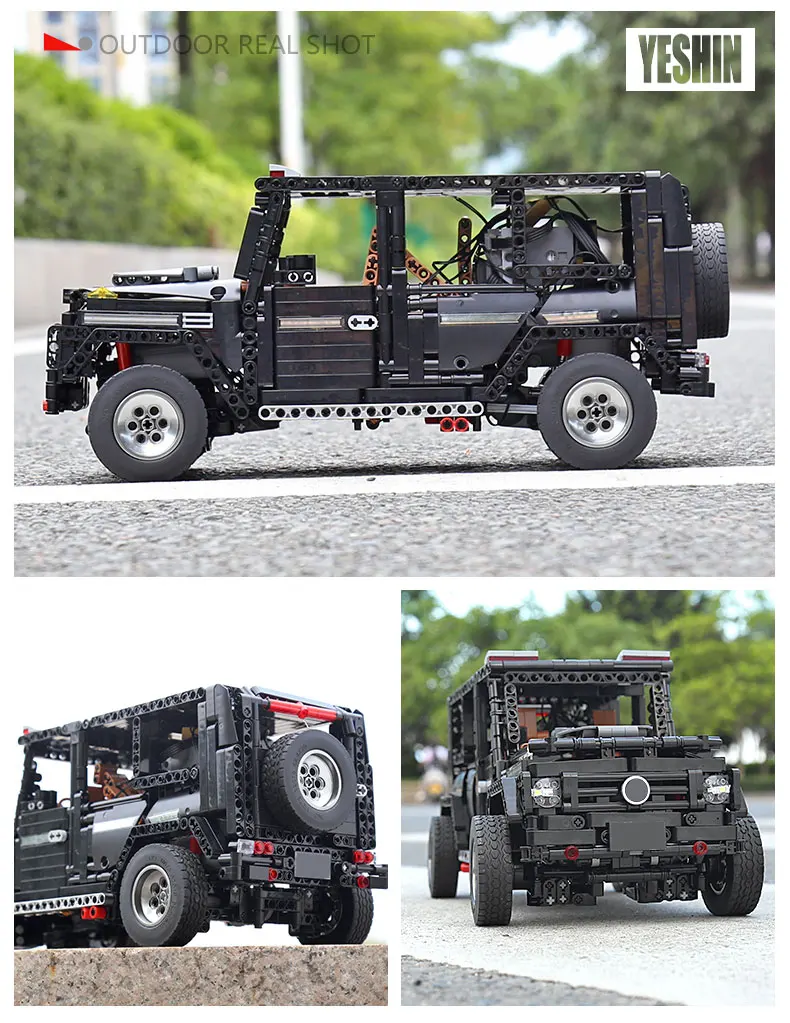 Новое приложение RC G-glass G500 AWD Wagon внедорожник автомобиль Fit Technic MOC 2425 двигатель функция питания строительные блоки кирпичи игрушка ребенок день рождения