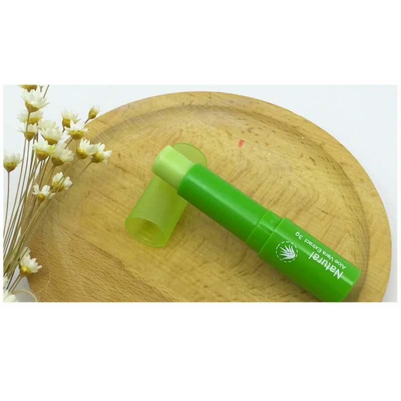 Алоэ Вера бальзам для губ стойкий увлажняющий горячий высококачественный