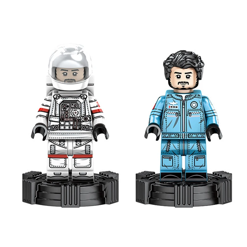 

4 In 1 Space Station Assembled Building Blocks Wandering Earth Patch Assembly Games Montessori Educational Toys for Children