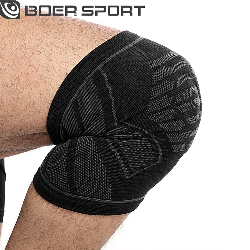 

BOER Knitting Breathable Running Kneepads Outdoor Sports Fitness Gear