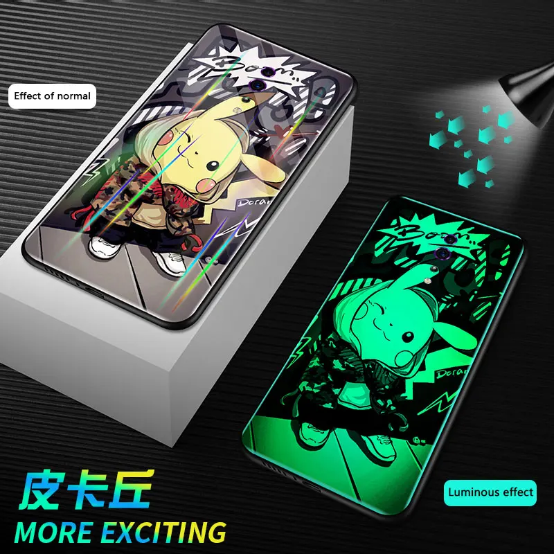 Светящееся Стекло Aurora для OPPO Reno 3 Z 2 2Z 2F ACE Realme X XT X50 X2 Pro K1 K3 K5 задняя крышка A11X F11 A9 2020