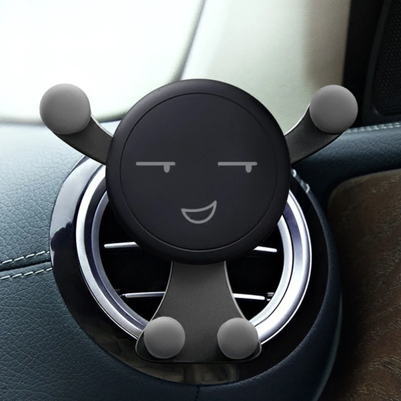 

Auto Interior Accessories 3 Colors Universal Car Gravity Bracket Air Vent Phone Holder Cartoon For Mobile Phone GPS