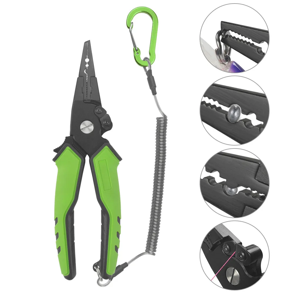 

DIWEINI clamp multifunctional belt control fish clamp hook pliers unhook pliers Luya equipment fishing tools