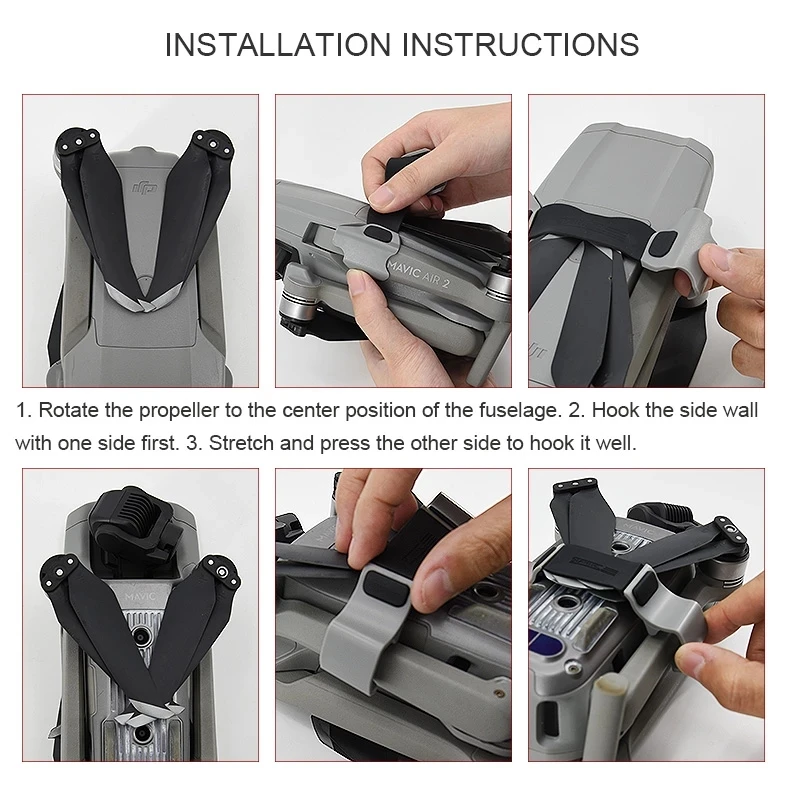 

Air 2 Drone Propeller Fixer Silicone Strap Protector Cover Propeller Holder for DJI Mavic Air 2S Drone Universal Accessories