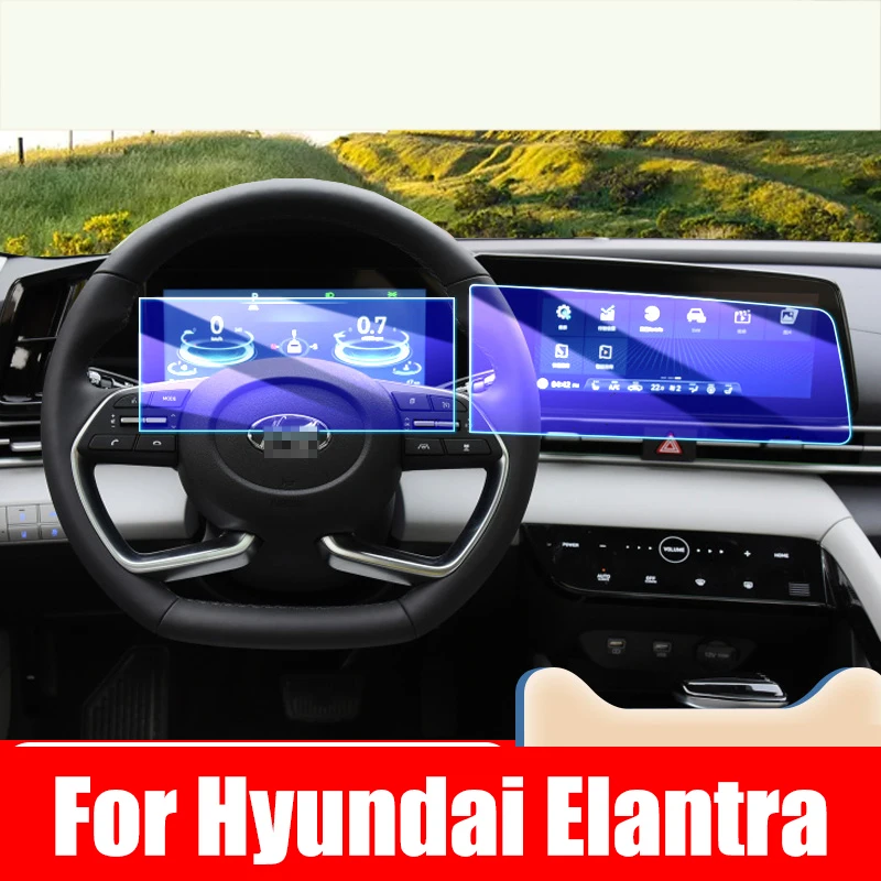 

Car Navigation Screen Central Control Display Tempered Glass Protective Film For Hyundai Elantra CN7 2020 2021 Accessories
