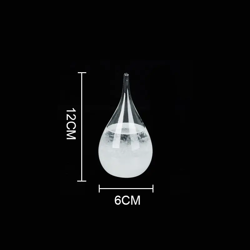 no Base Погода погоды бутылка кристаллизации погоды для изменения температуры стекло барометр бутылки Метеостанция подарки на день рождения - Color: no Base