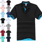 Рубашка-поло мужская с коротким рукавом, брендовая Повседневная хлопковая дышащая майка, топ для гольфа, тенниса, 3XL, на лето