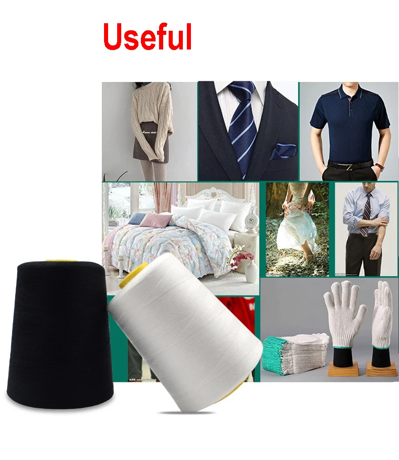 3000 ярдов оверлок для швейной машины промышленная полиэфирная нить метровые